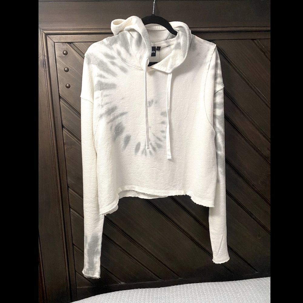 Mono B cropped hoodie sweater